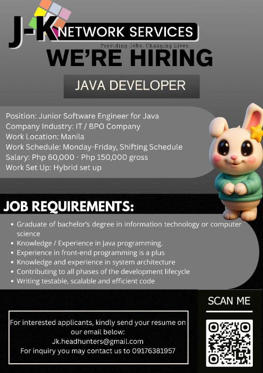 Apply Now | Junior Software Engineer for Java in San Juan - Image 1
