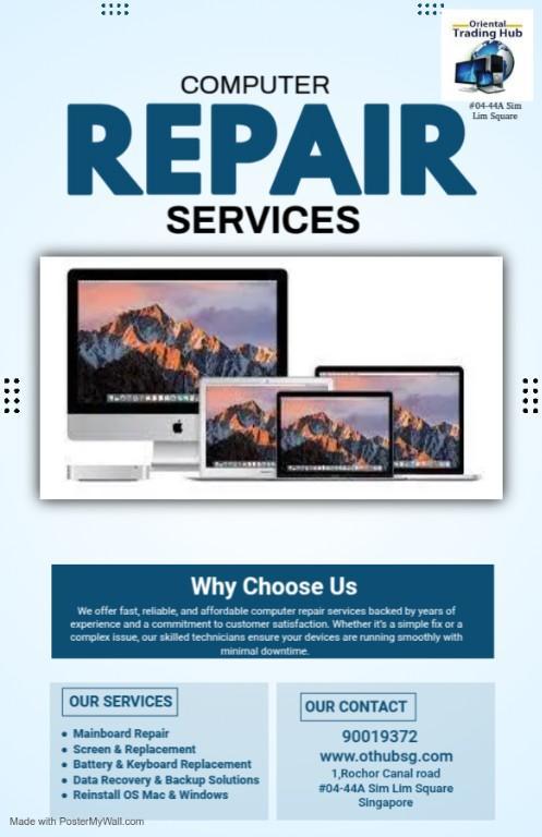 Laptop Repair & Desktop Repair Data Recovery in Punggol - Image 1