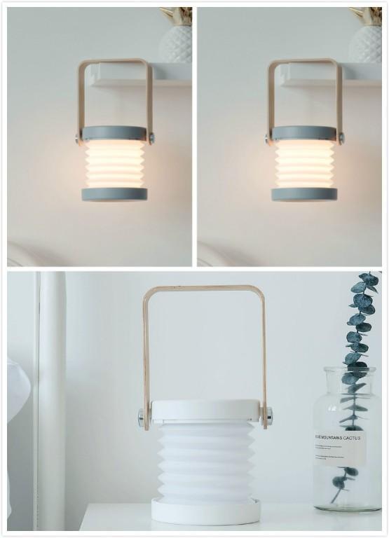 Foldable LED Night Light – USB Rechargeable Touch Dimmable Lamp in Singapore - Image 6