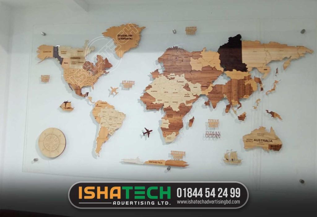 Acrylic Letter World Map. in Dhaka - Image 5