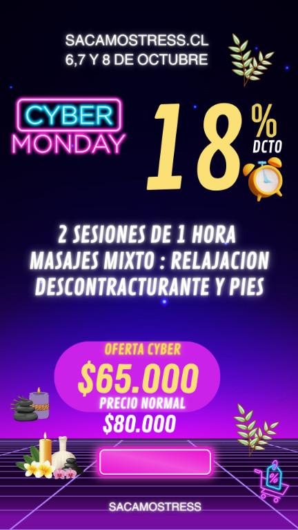 CYBERMONDAY EN SACAMOSTRESS.CL MASAJES PROFESIONALES Y TERAPIAS en Las Condes - Imagen 3