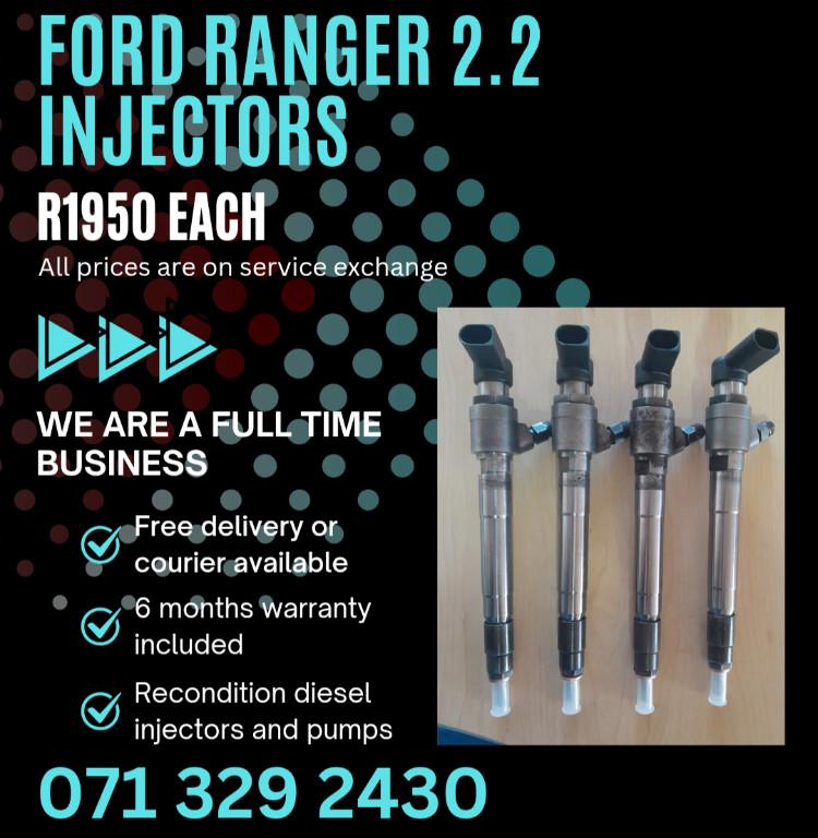 RECONDITIONED FORD RANGER 2.2 INJECTORS FOR SALE in Randburg - Image 1