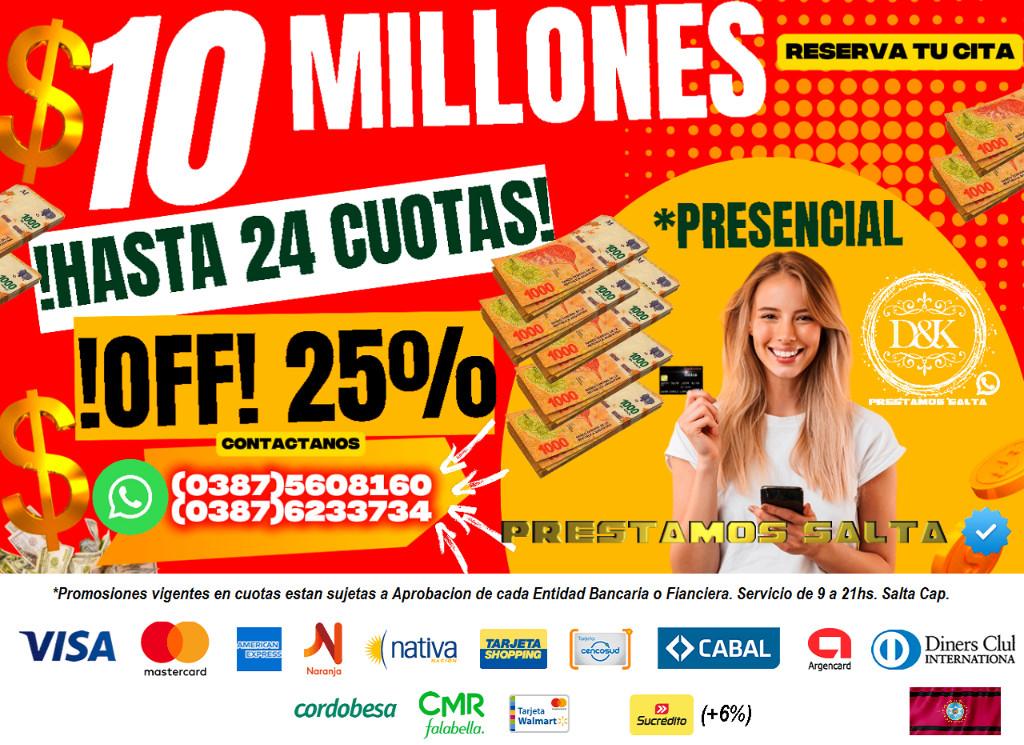 PRESTAMOS SALTA DYK - Prestamos Salta D&K en Ciudad Celina - Imagen 1