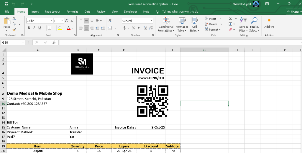 Smart Excel Sheet for Businesses | Auto Stock, Reports & Invoice in Hyderabad - Image 4