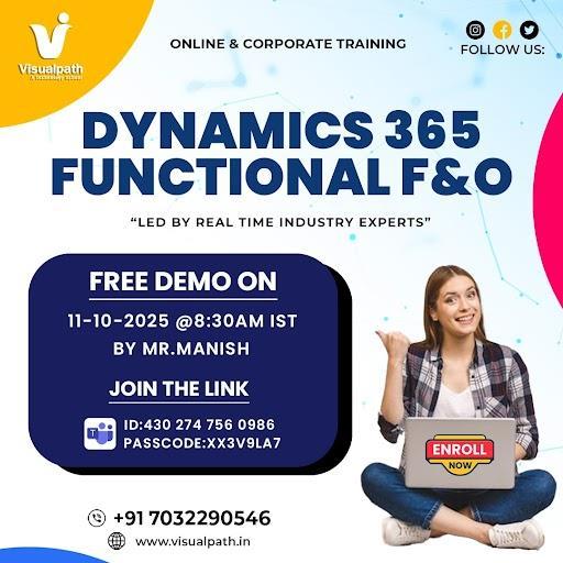 Dynamics 365 Functional F&O — Online Demo in Madhāpur - Image 1