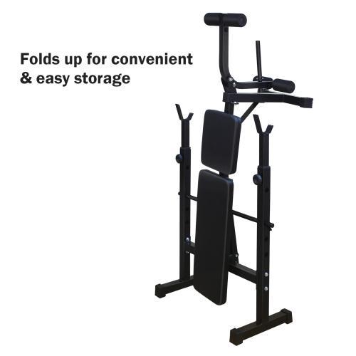 Multifunktionale Trainingsbank + Squat Rack – Komplettes Set in Deutschland - Bild 2