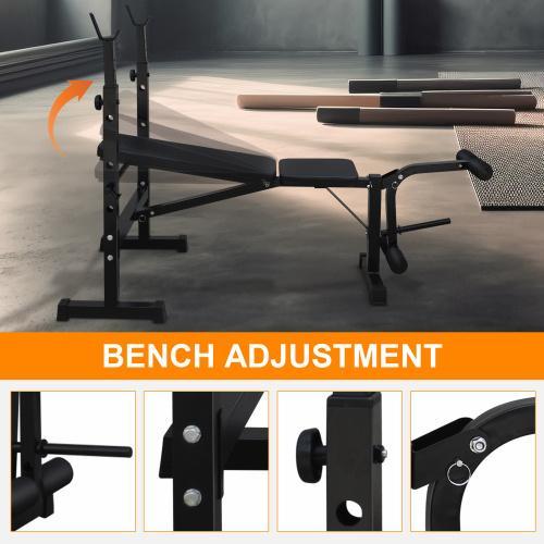 Multifunktionale Trainingsbank + Squat Rack – Komplettes Set in Deutschland - Bild 3