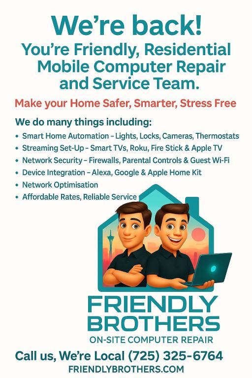 Reliable On-Site Tech Help Friendly Brothers Computer Services in Spring Valley - Image 2