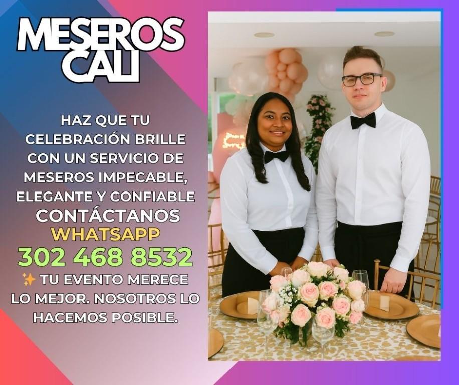 MESEROS PERSONAL PROFECIONAL PARA EVENTOS Y FIESTAS en Colombia - Imagen 2