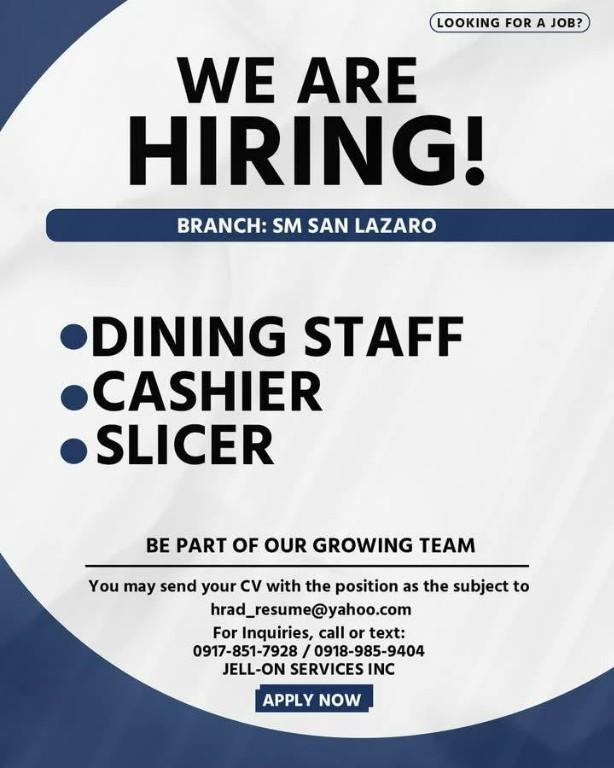 Service Crew Position in Santo Niño - Image 3