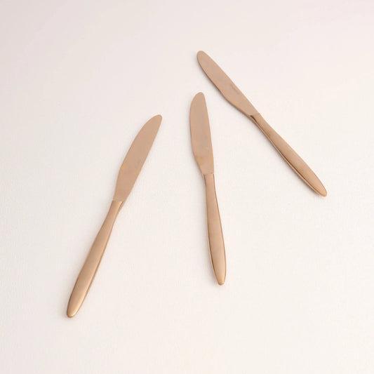 Rose Gold Knife Set of 6 | 304 Food Grade Stainless Steel in Diveāgar - Image 1
