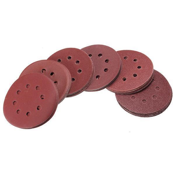 60Pcs 5 Inch 8-hole Hook Loop Sanding Discs Sandpaper … in Seaton - Image 1