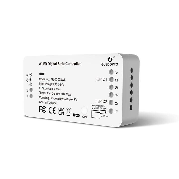 GLEDOPTO WLED Strip Light Controller 5-24V WS2812B WS2811 … in Australia - Image 1