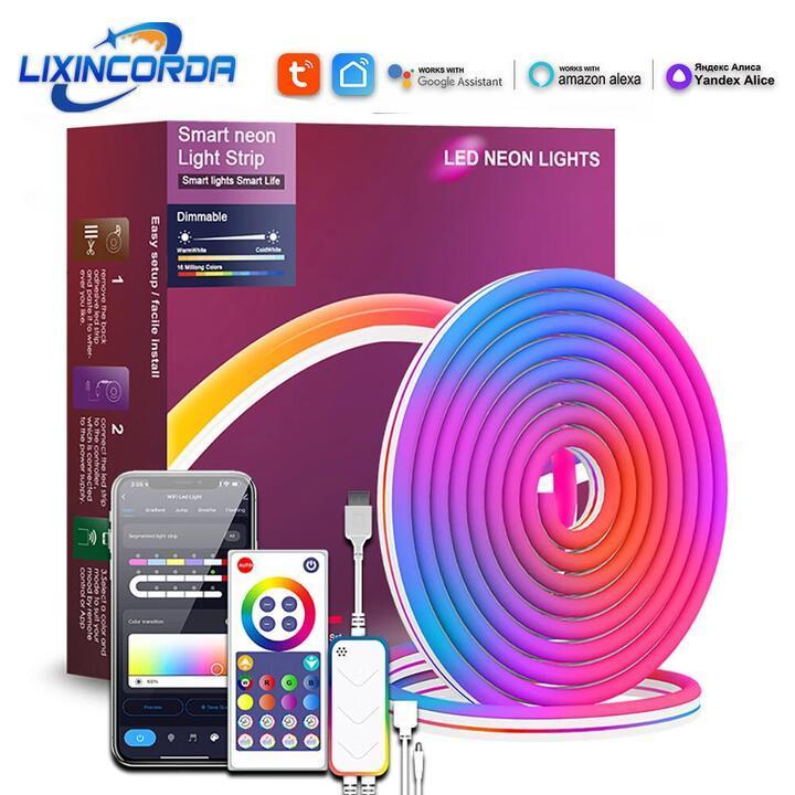 LIXINCORDA Smart LED RGB Neon Strip Lights Bluetooth Color … in Seaton - Image 1