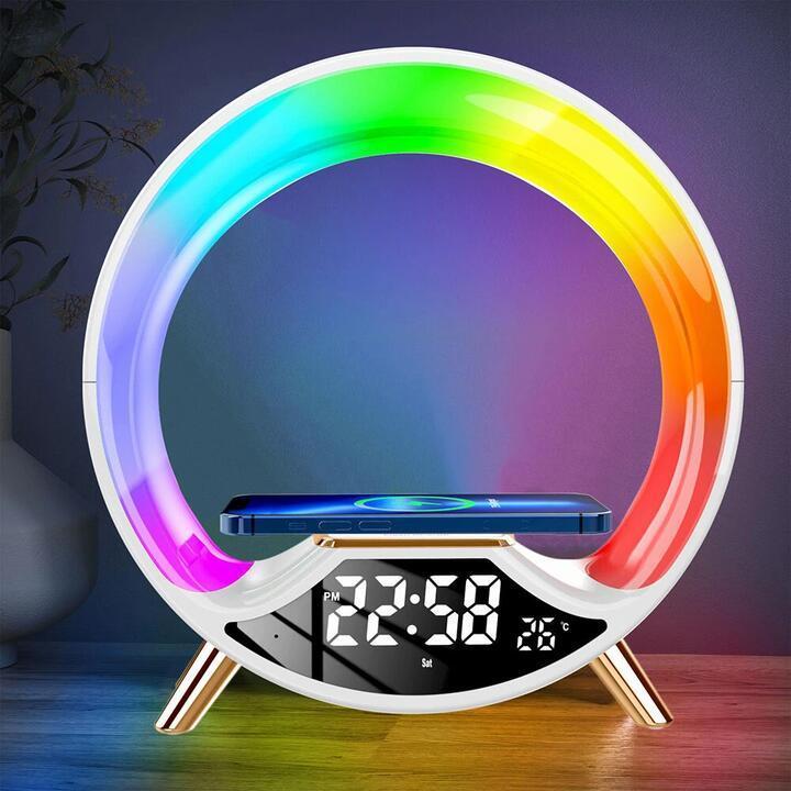 Multifunctional RGB LED Night Light Clock with Bluetooth … in Australia - Image 1