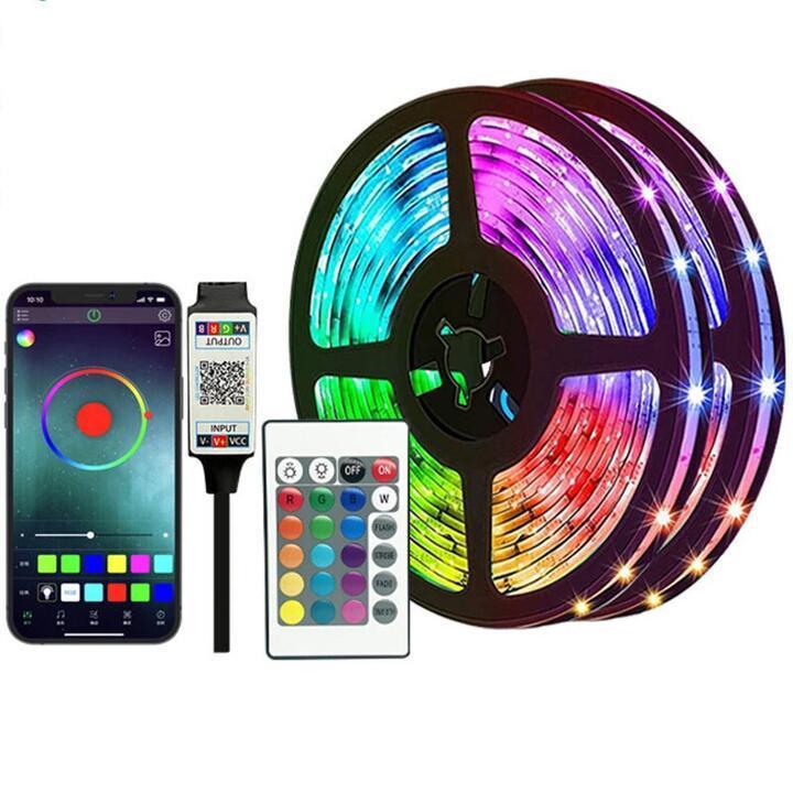 Elfeland RGB LED Strip Kit 5050 Bluetooth Remote Control 5V … in Australia - Image 1