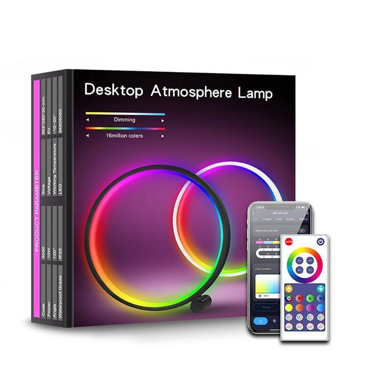 10-Inch 46LED Smart Wifi Creative Desk Lamp RGBIC Colorful … in Australia - Image 1