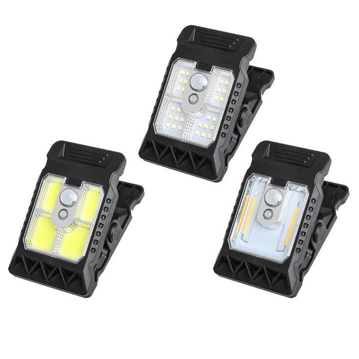Portable Solar LED Clip Light Waterproof Body Sensor Lamp … in Australia - Image 1