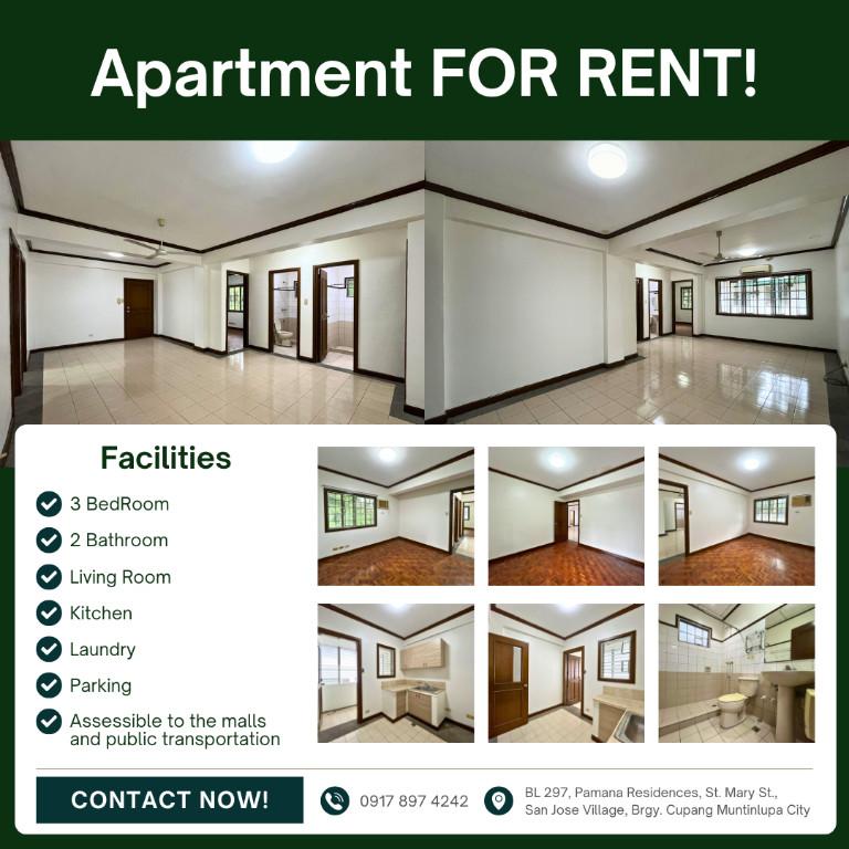 APARTMENT FOR RENT IN ALABANG in Philippines - Image 1