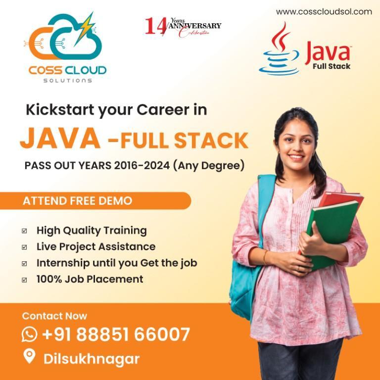 Java Full Stack Developer Training in Hyderabad – COSS Cloud Sol in India - Image 1