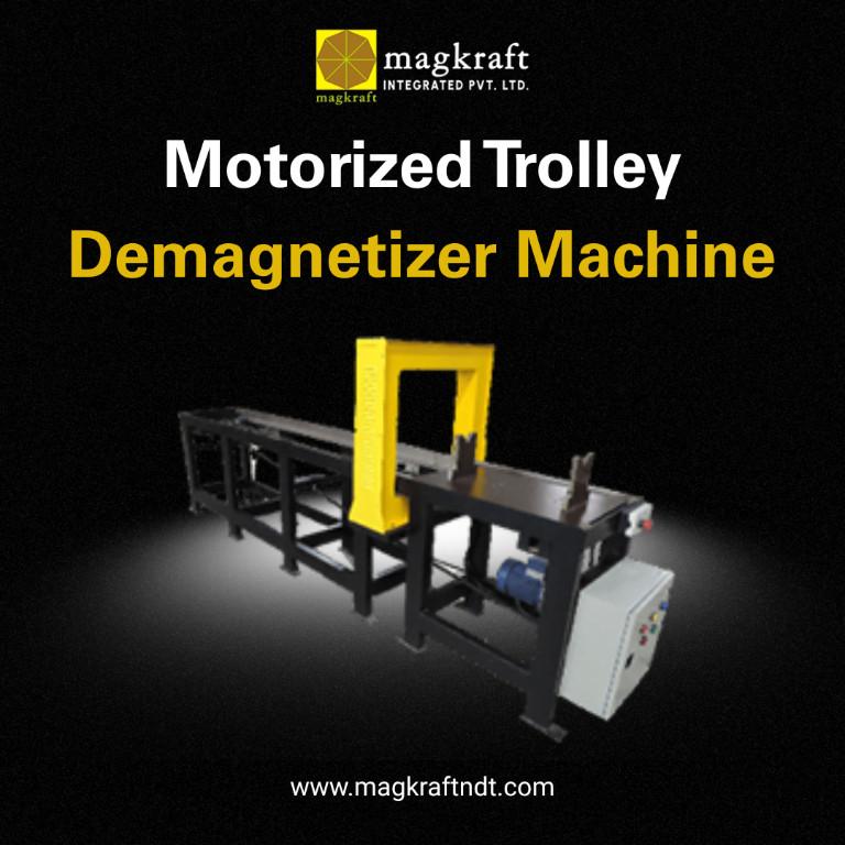Motorized Trolley Type Demagnetizer Machine - Magkraftndt in India - Image 1