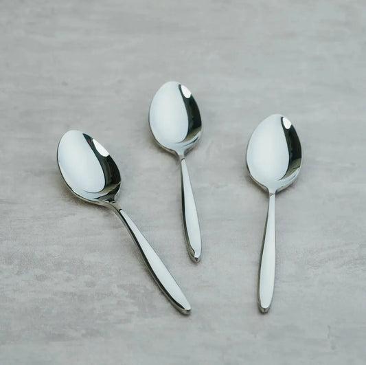 Silver Spoon Set of 6 – 304 Food-Grade Stainless Steel | BlackCa in Diveāgar - Image 1