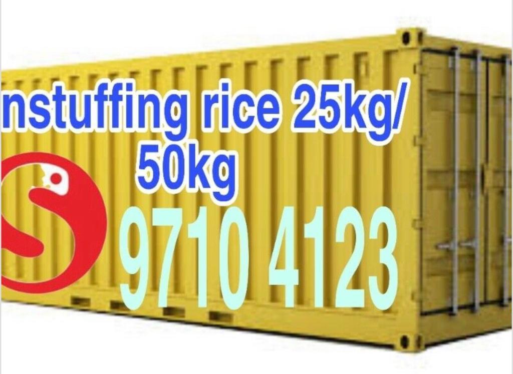 Unstuffing containers Rice, flour, sugar. beer in Boon Lay - Image 2