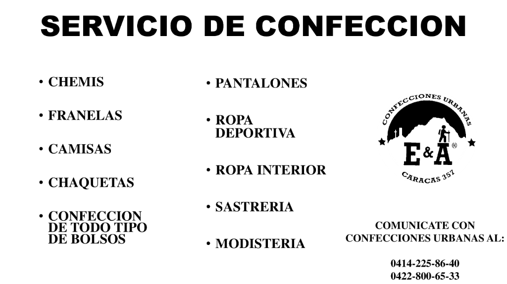 SERVICIO DE CONFECCION en Caracas - Imagen 1