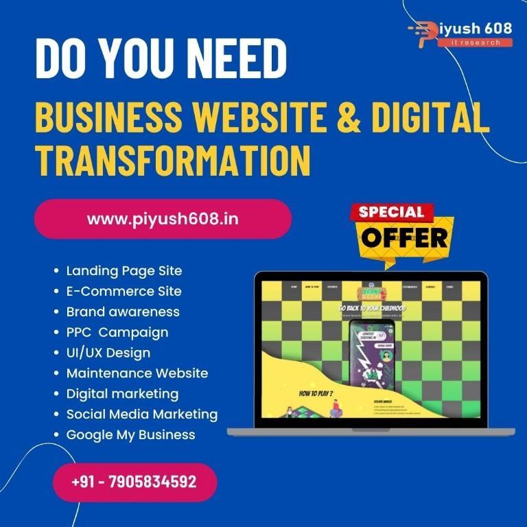 Er. Piyush608 No.1 Remote Web Designer and Developer in New Delhi - Image 1
