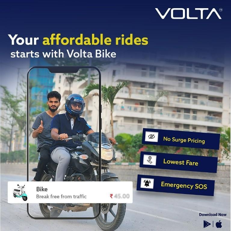 Volta Ride App – Affordable, Safe & Eco-Friendly Ride-Hailing S in India - Image 1