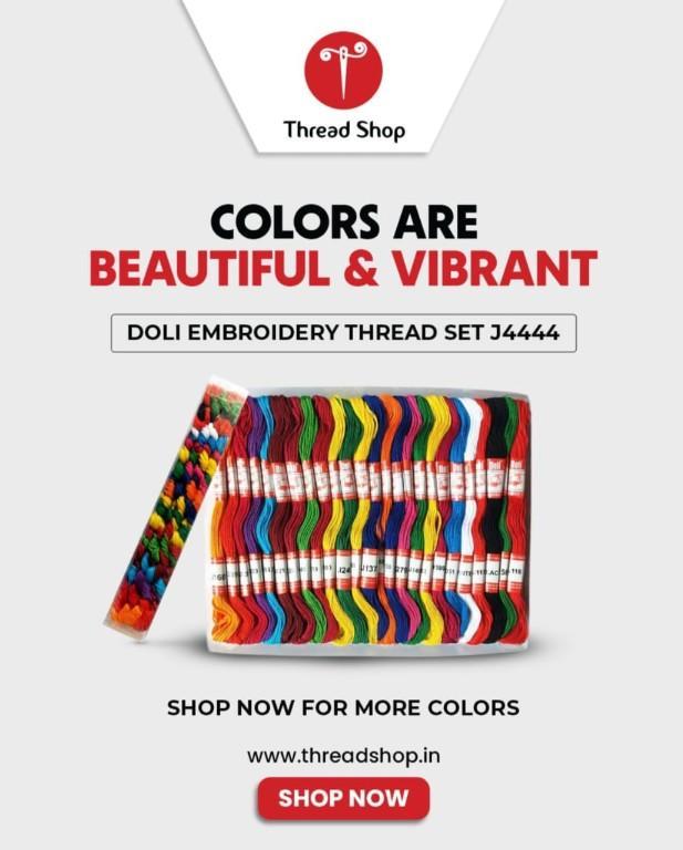 Vibrant Doli Embroidery Thread Set for Creative Stitching in Pāppinisseri - Image 1