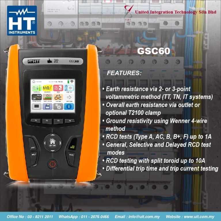 HT GSC60 – MULTIFUNCTION ELECTRICAL TESTER in Kajang - Image 1