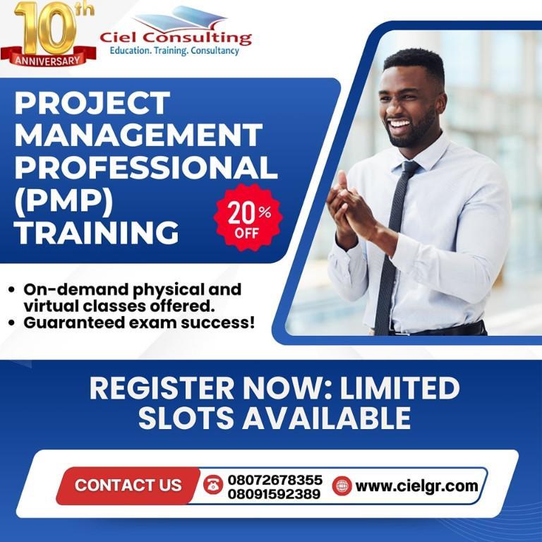 PMP– Project Management Professional Certification Training in Nigeria - Image 1