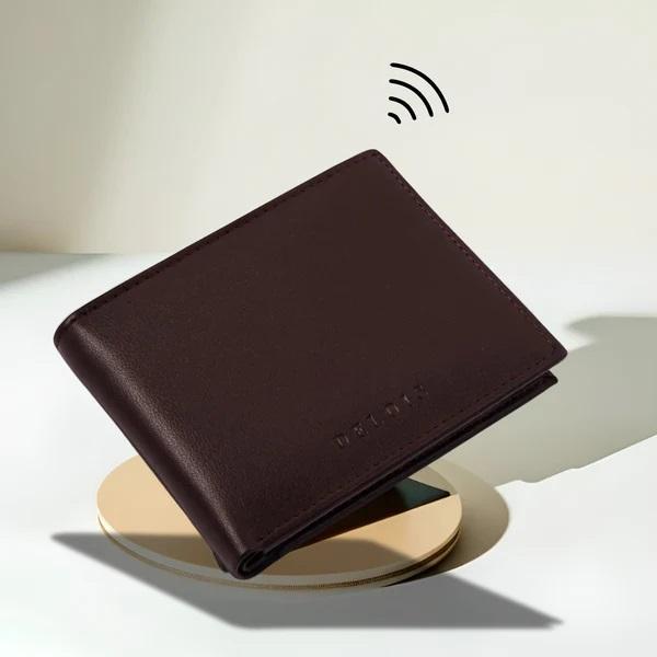 Dark Brown Trackable Smart Wallet - Smart Wallet Collection in India - Image 1