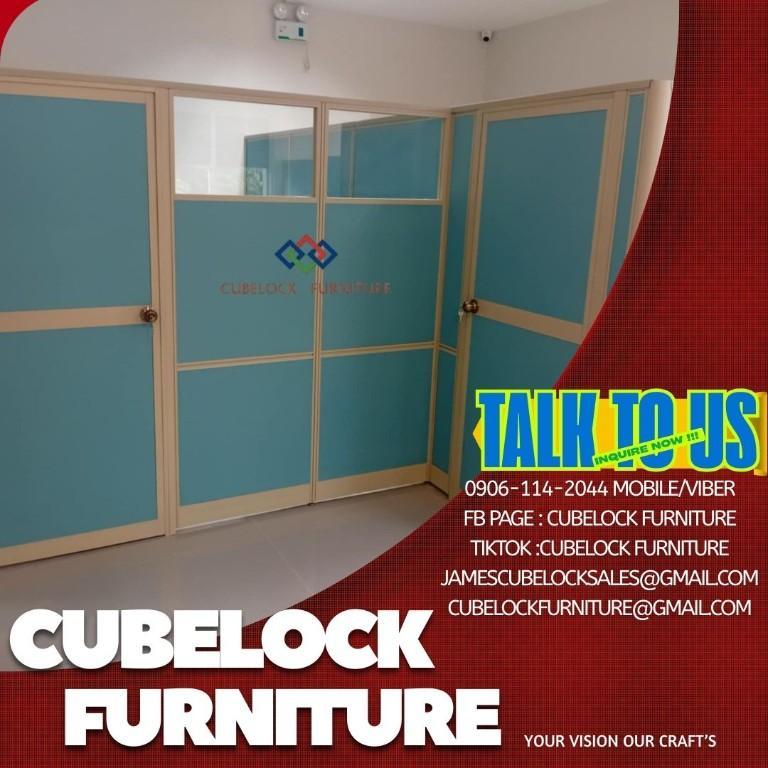 Fabric with Glass Custom Color With Working Tables in Pasig - Image 1