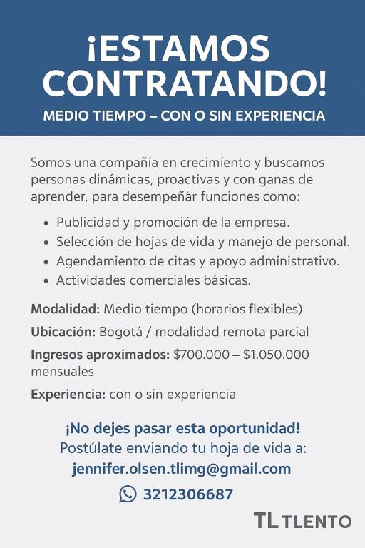 ¡Trabajo medio tiempo para jóvenes con ganas de crecer! en New York - Imagen 1