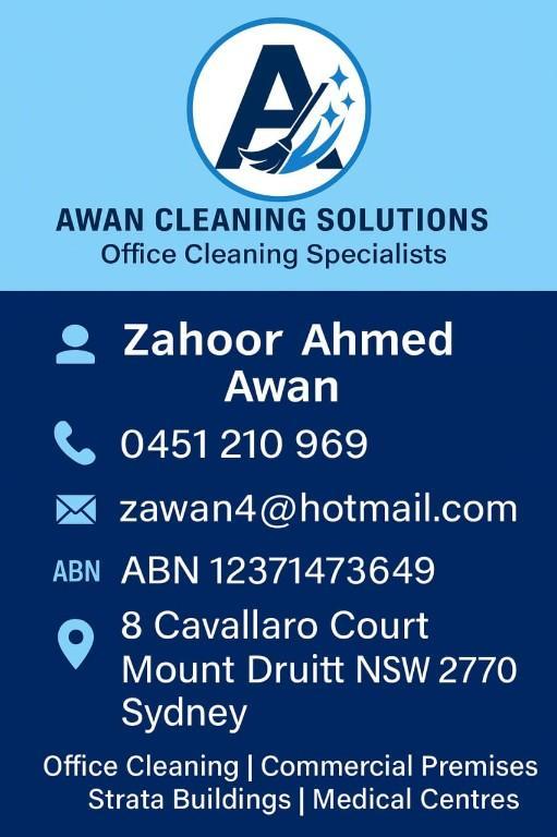 Awan Cleaning Solutions Specialists in Office, Medical Centre, in Mount Druitt - Image 2