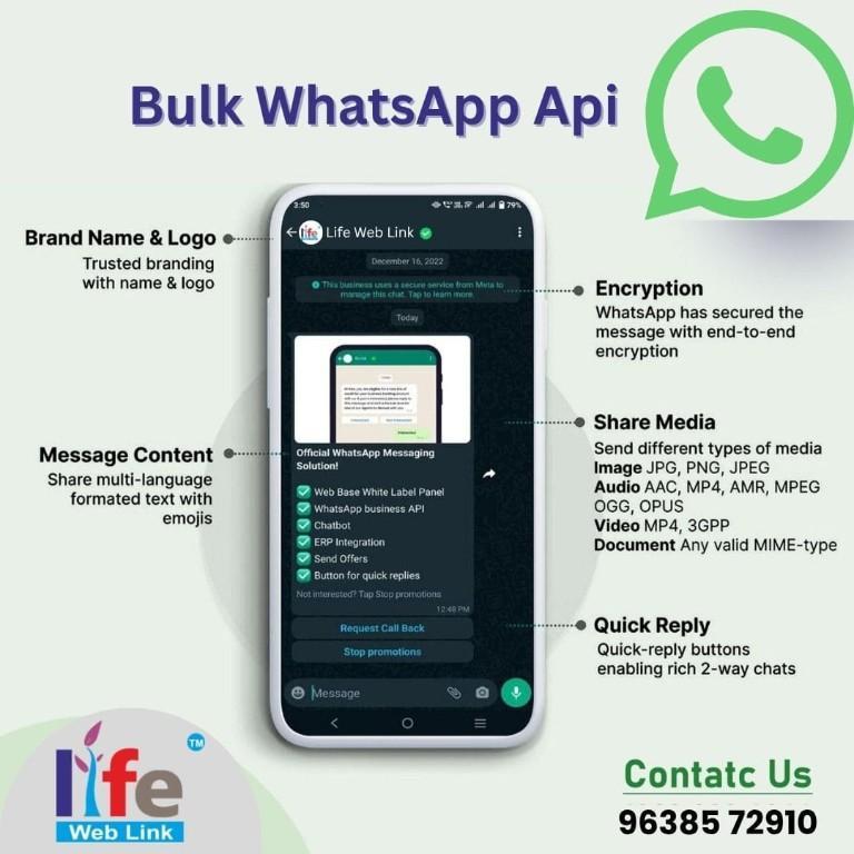 Bulk WhatsApp API in Rajkot | Affordable Business Messaging in Rajkot - Image 1