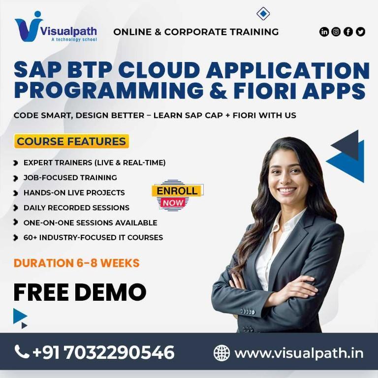 SAP BTP Cloud Application Programming Online Training Visualpath in Alwal - Image 1