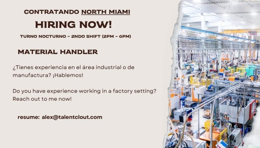 Material Handler in Miami - Image 1
