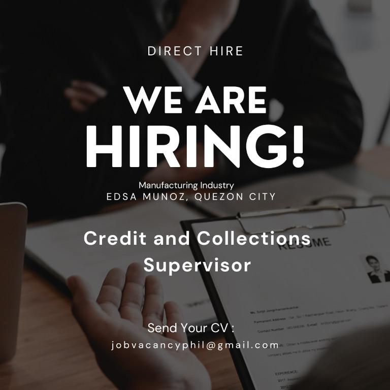 Credit and Collection Supervisor in Edsa Munoz Quezon City 35k in Plain View - Image 1