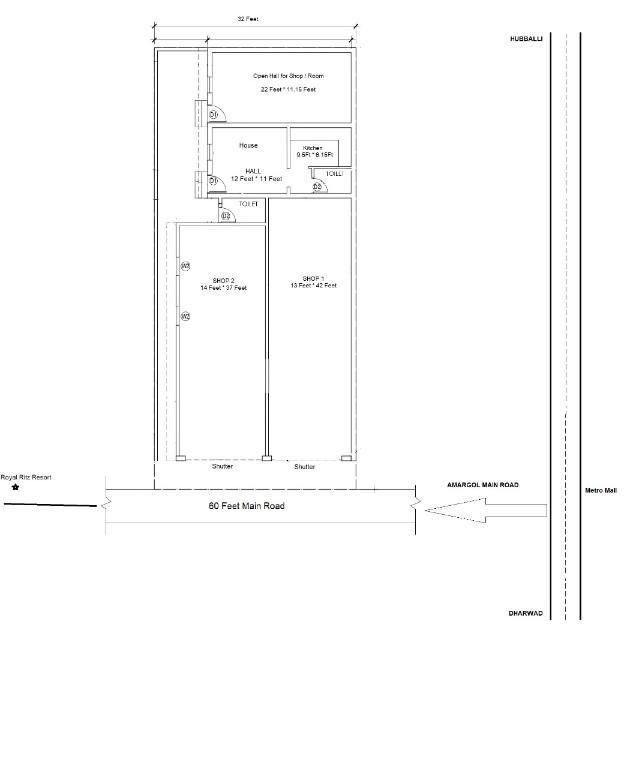 Shops for Rent Amargol 60ft main road. Spacious Commercial Area in India - Image 2