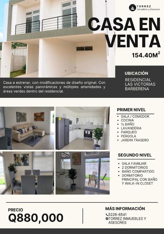 VENTA HERMOSA CASA RESIDENCIAL LAS VICTORIAS, BARBERENA, GUATEMA en Guatemala - Imagen 1