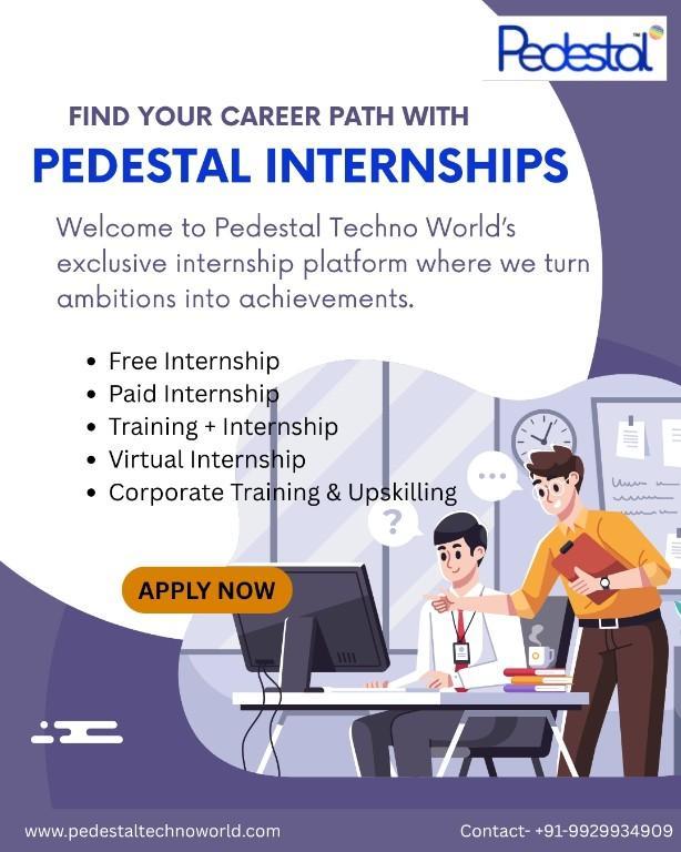 Pedestal Techno World Internship Program | Free, Paid & Virtual in Bani Park - Image 1