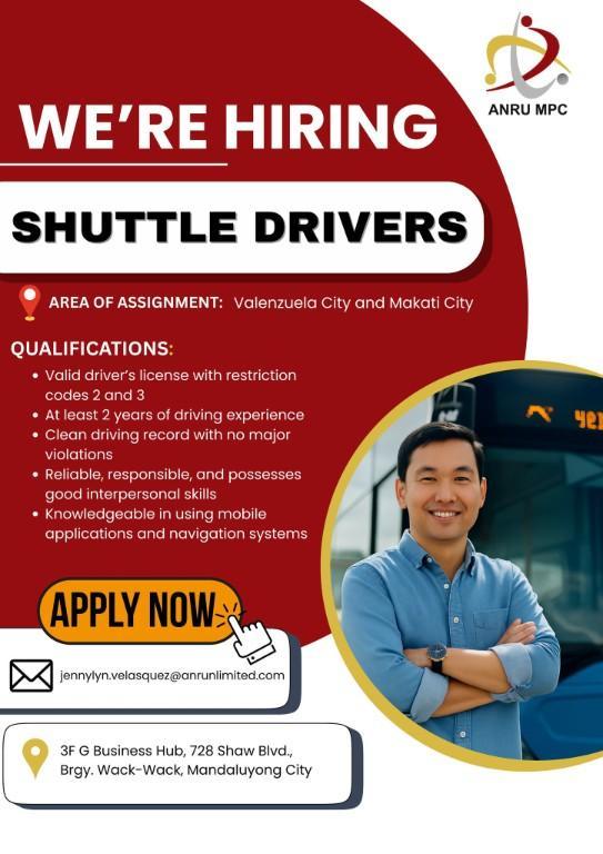 Shuttle Drivers in Tatalon - Image 1