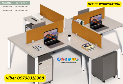 OFFICE TABLE WORKSTATION WITH SCREEN PANEL in Philippines - Image 7