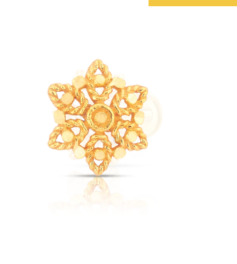Buy Pure Gold Nose Pins Online – Elegant & Minimal Designs in India - Image 1