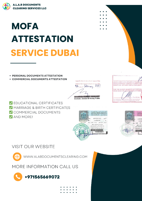 MOFA ATTESTATION IN DUBAI in United Arab Emirates - Image 1