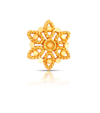 Shop Exquisite Gold Nose Pins Online – Yuvora Jewels in India - Image 1