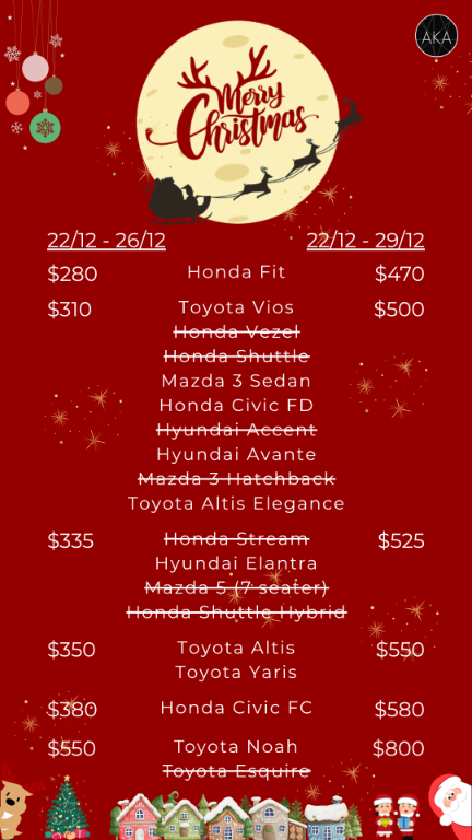 Contact 98000933 - XMAS CAR RENTAL in Bukit Timah - Image 1